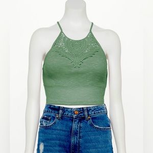 Cropped Crochet Cami